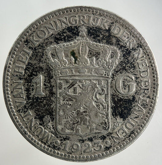 1923 Netherlands 1 Gulden Silver Coin | Collectable Grade