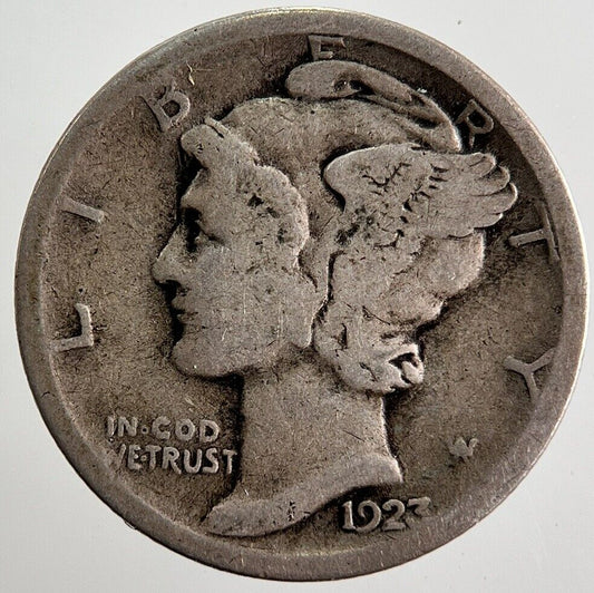 1923 US USA Mercury Dime Silver Coin | Collectable Grade
