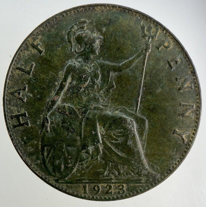 1923 George V Half-Penny Coin | Fine Collectable Grade