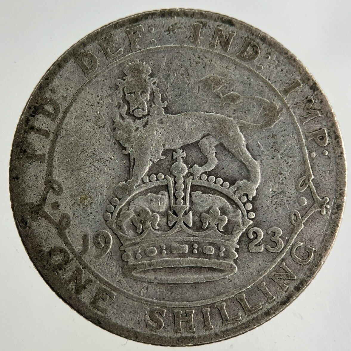 1923 George V Shilling Silver Coin | Collectable Grade
