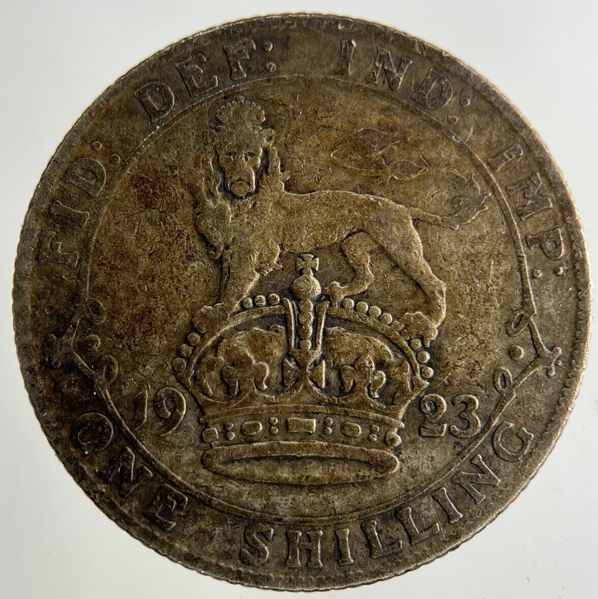 1923 George V Shilling Silver Coin | Fine Collectable Grade