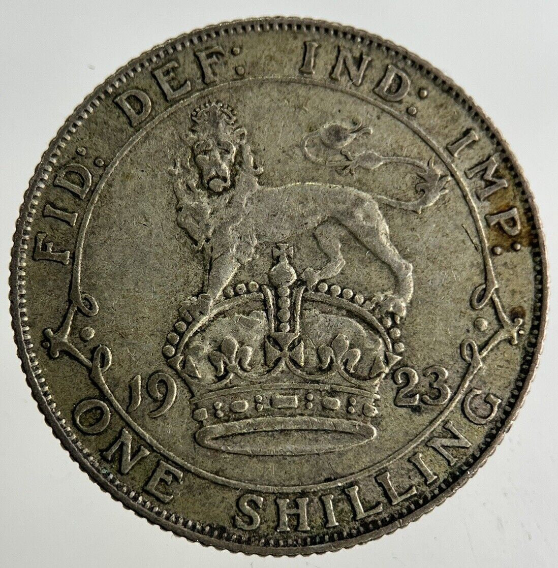 1923 George V Shilling Silver Coin | Fine Collectable Grade