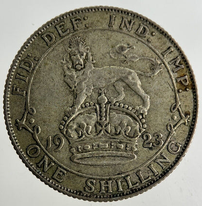 1923 George V Shilling Silver Coin | Fine Collectable Grade