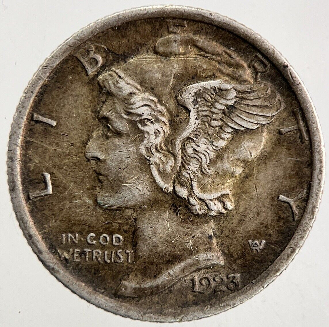 1923 US USA Mercury Dime Silver Coin | Very High Grade