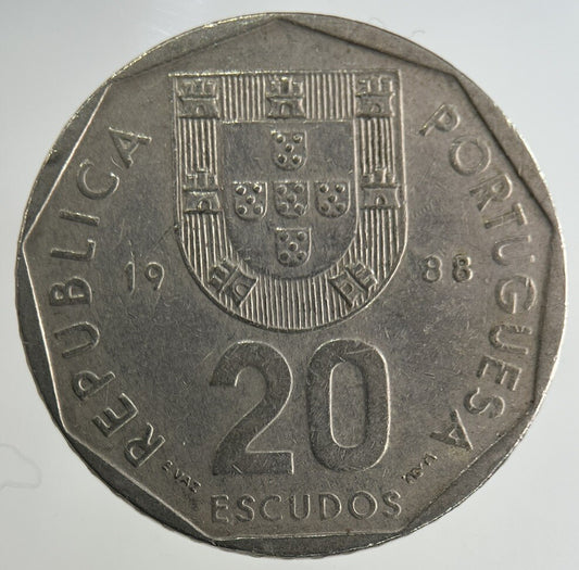 1988 Portugal 20 Escudos Coin | Fine Collectable Grade