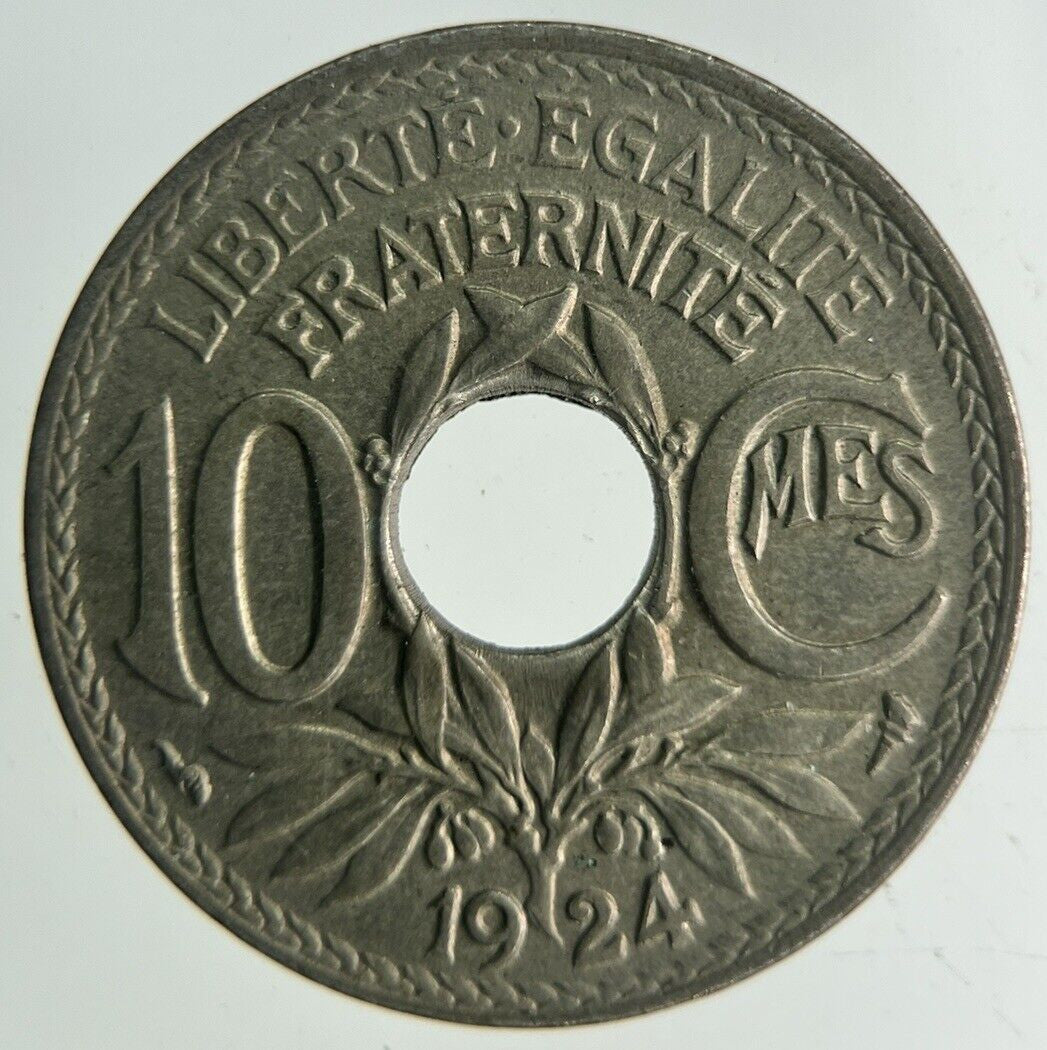 1924 France 10 Centimes Coin | Fine Collectable Grade