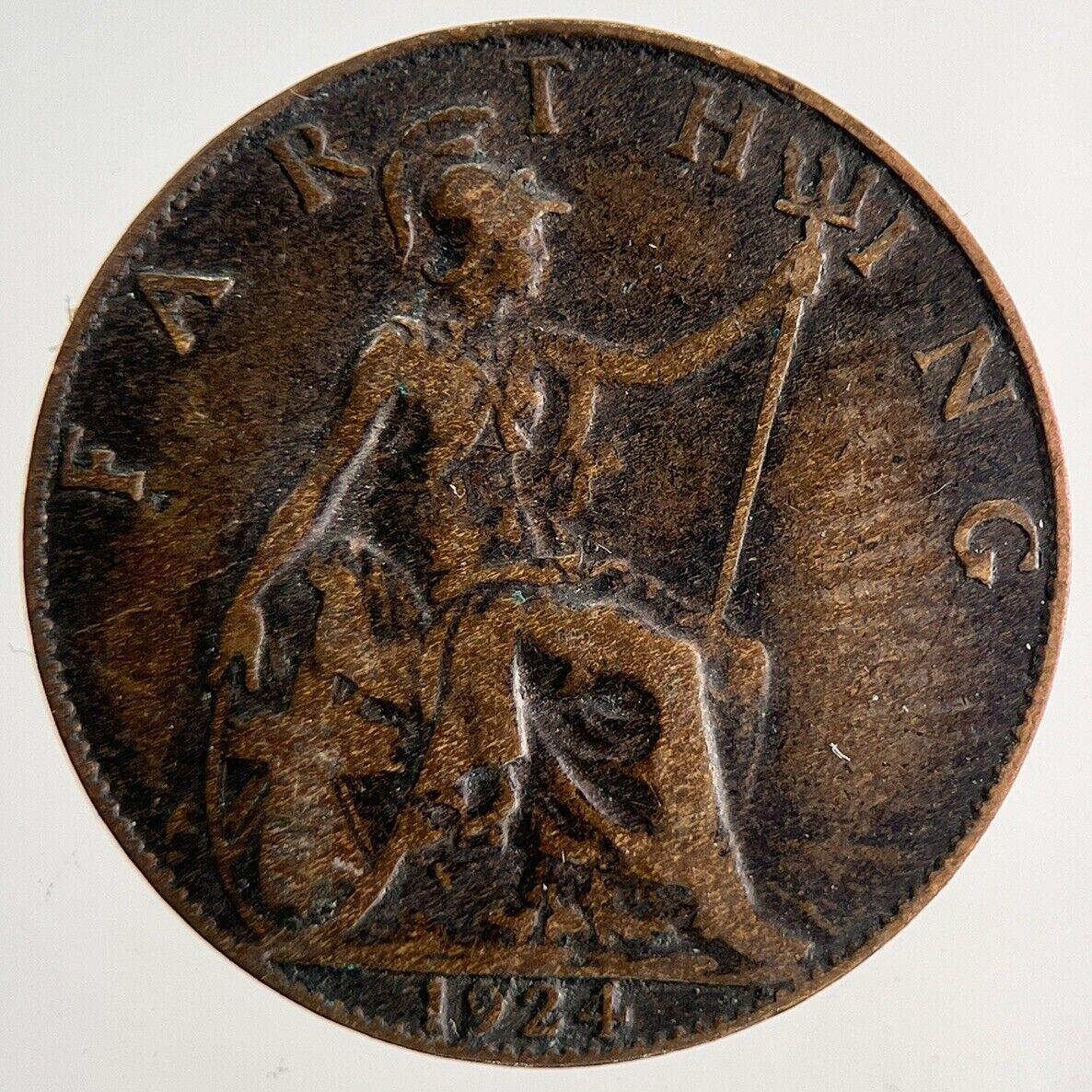 1924 George V Farthing Coin | Fine Collectable Grade | a8709