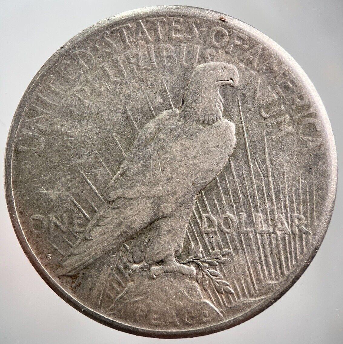 1923-S US USA Peace Dollar | American Silver Coin | Fair Grade | a099