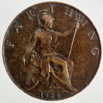 1924 George V Farthing Coin | Fine Collectable Grade