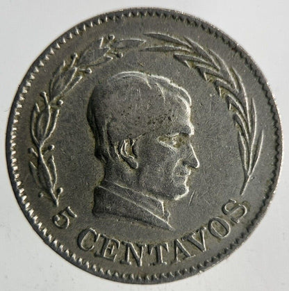 1924 Ecuador 5 Centavos Coin | Fine Collectable Grade
