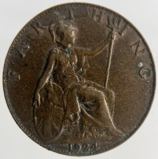1924 George V Farthing Coin | Fine Collectable Grade