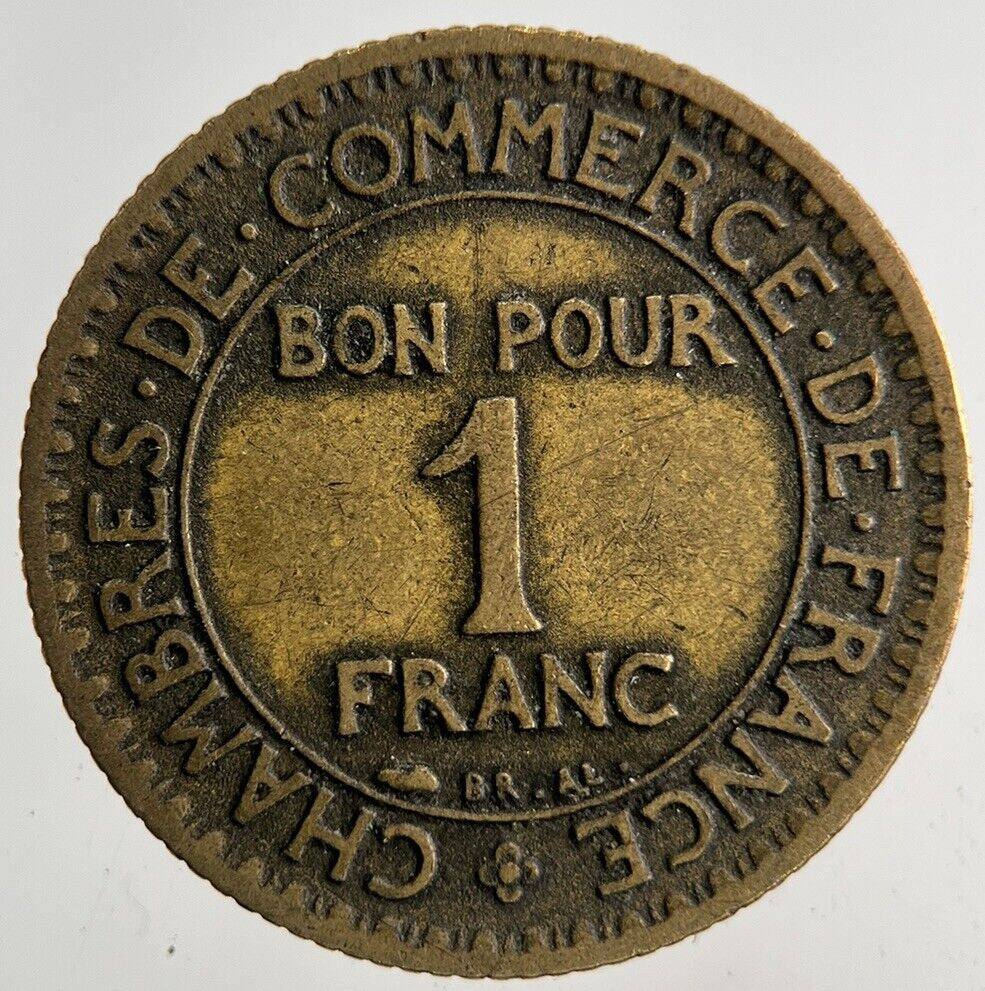 1924 France 1 Franc Coin | Fine Collectable Grade