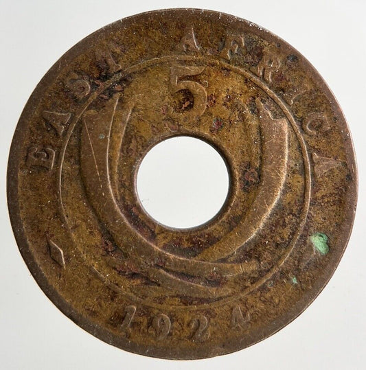 1924 East Africa 5 Cents Coin | Collectable Grade