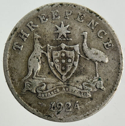 1924 Australia Threepence Silver Coin | Collectable Grade
