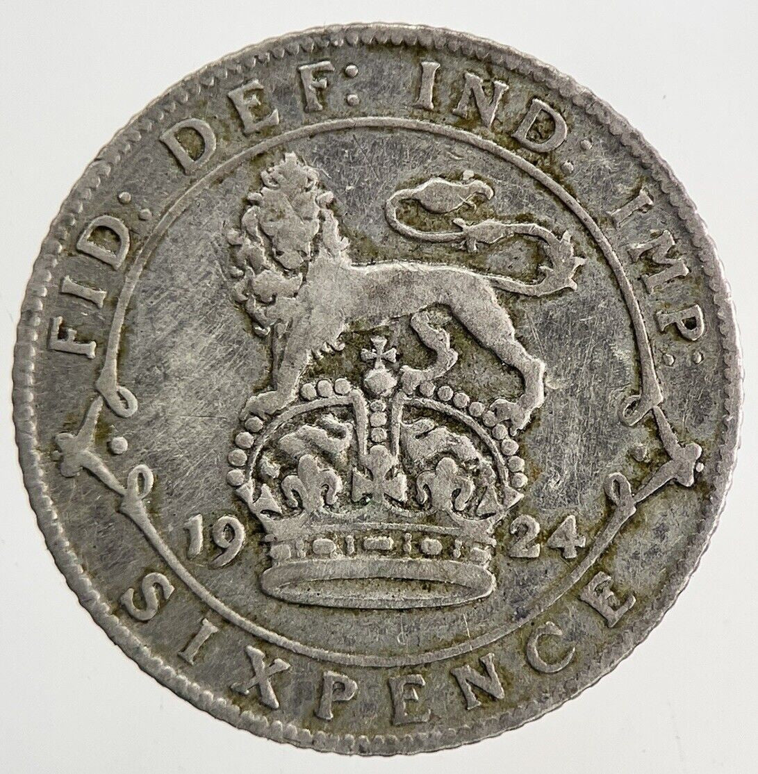 1924 George V Sixpence Silver Coin | Fine Collectable Grade