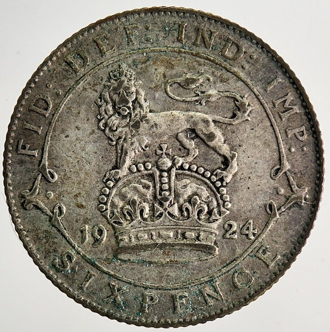 1924 George V Sixpence Silver Coin | Fine Collectable Grade | a9922