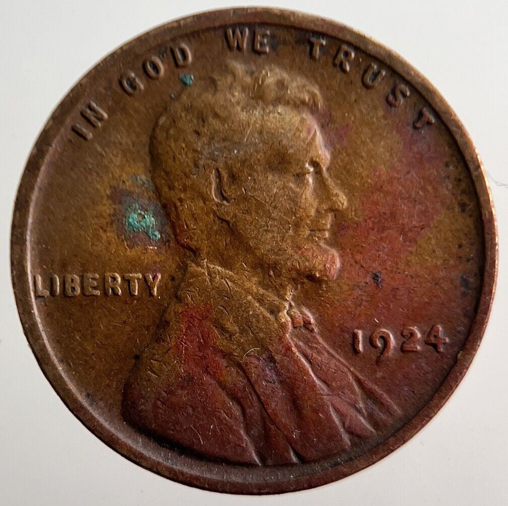 1924 Lincoln US USA One Cent Coin | Fine Collectable Grade | a2830
