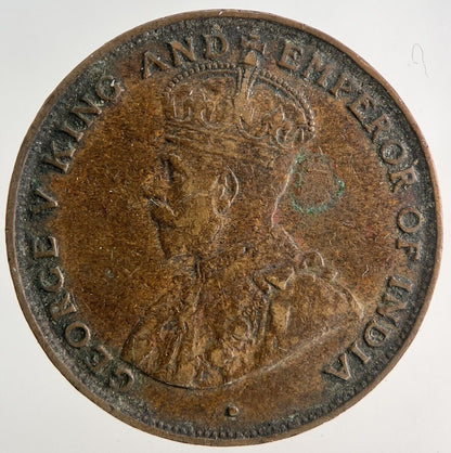 1924 Hong Kong 1 One Cent Coin | Fine Collectable Grade