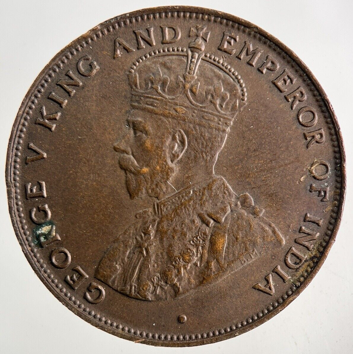 1924 Hong Kong 1 One Cent Coin | Very High Grade