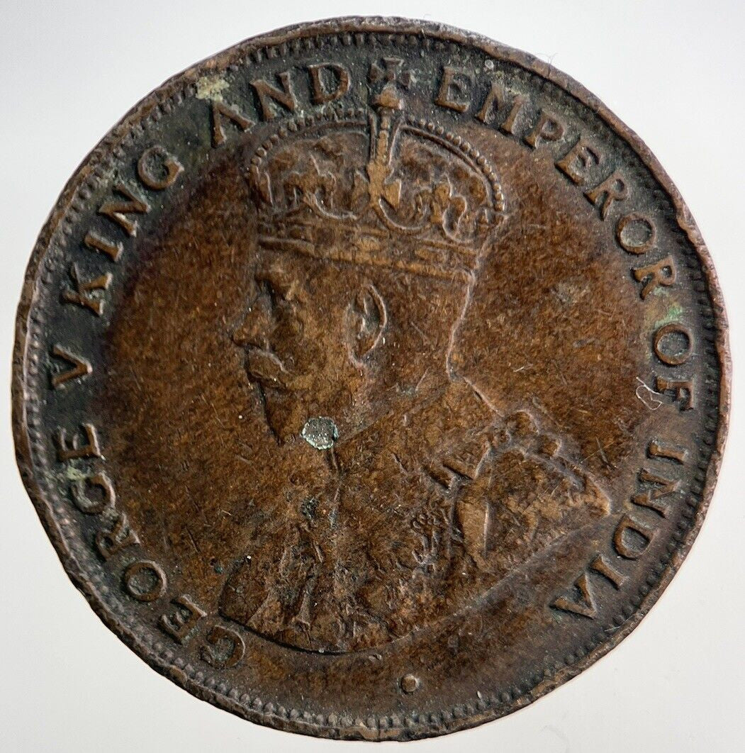 1924 Hong Kong One Cent Coin | Fine Collectable Grade