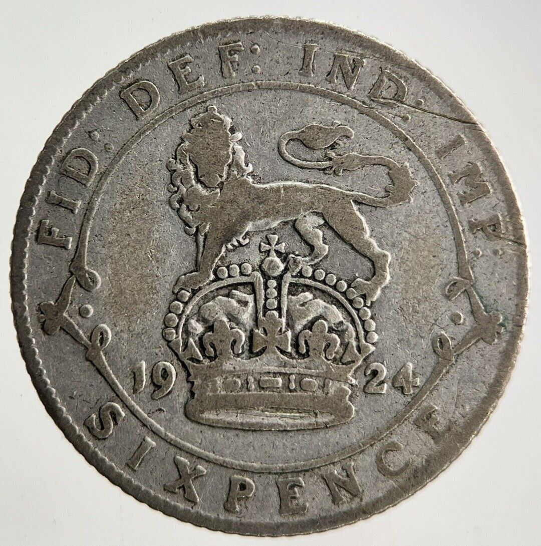 1924 George V Sixpence Silver Coin | Collectable Grade