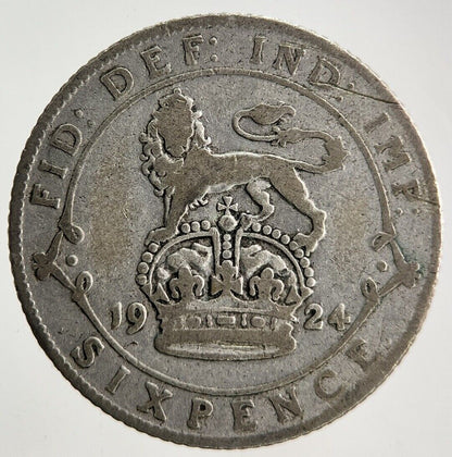 1924 George V Sixpence Silver Coin | Collectable Grade