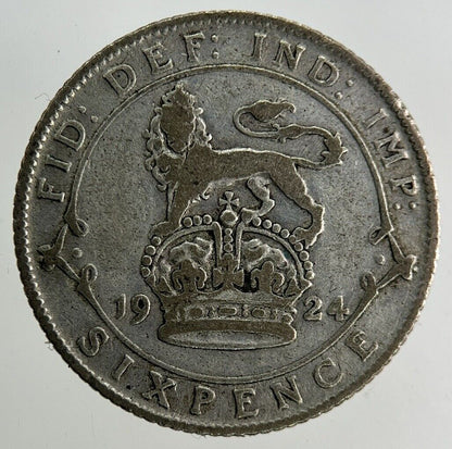 1924 George V Sixpence Silver Coin | Collectable Grade