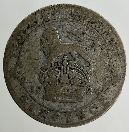 1924 George V Sixpence Silver Coin | Fair Grade