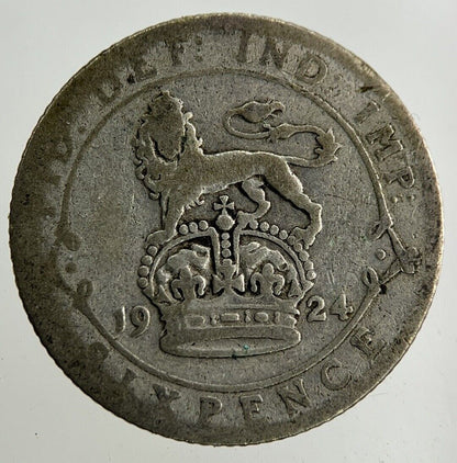 1924 George V Sixpence Silver Coin | Collectable Grade