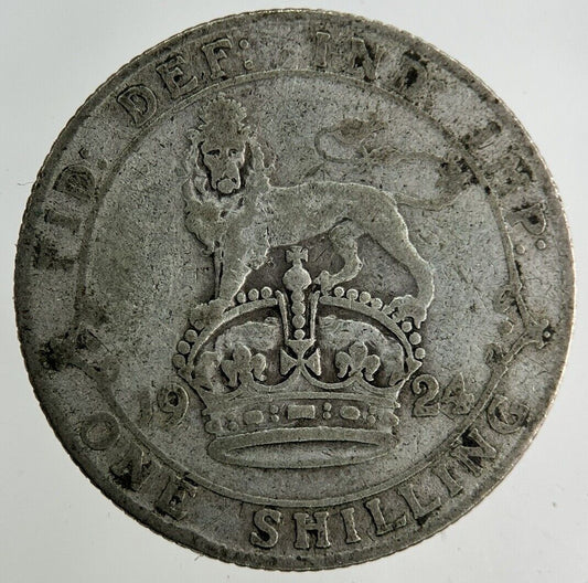 1924 George V Shilling Silver Coin | Collectable Grade