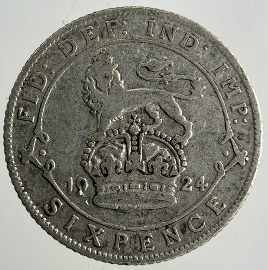 1924 George V Sixpence Silver Coin | Collectable Grade