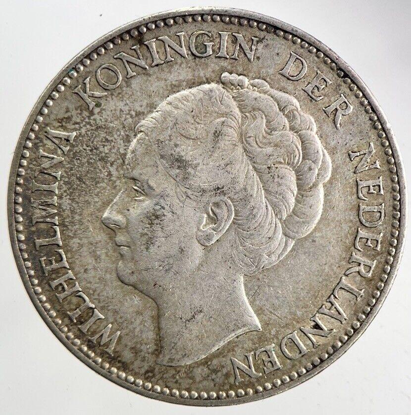 1924 Netherlands 1 Gulden Silver Coin | Very High Grade