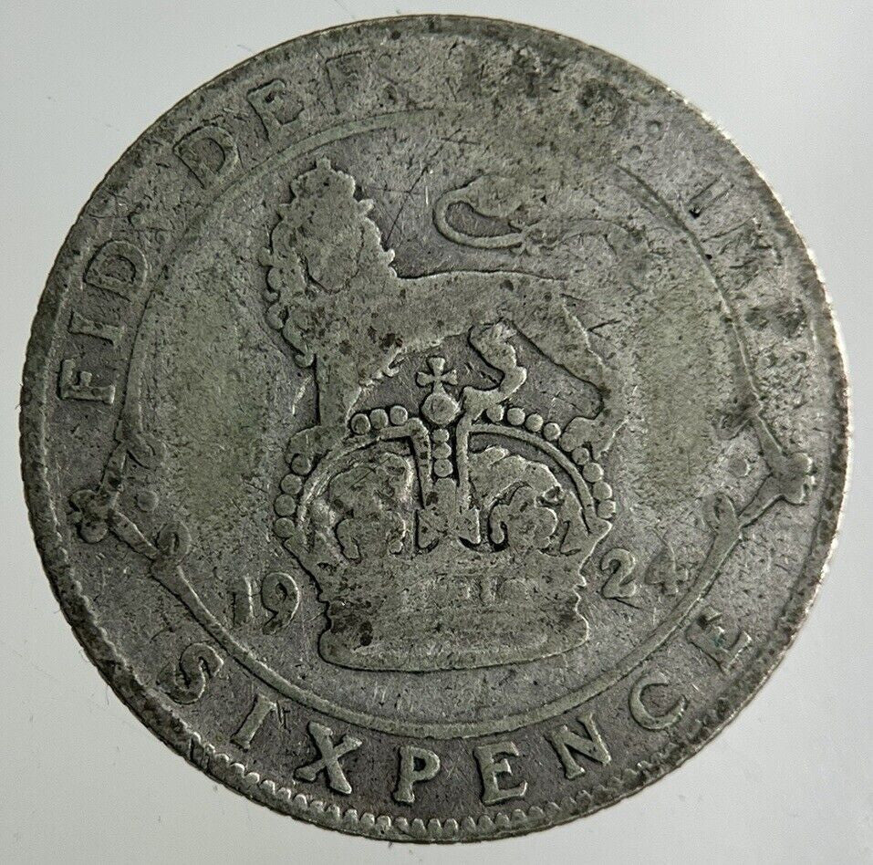 1924 George V Sixpence Silver Coin | Collectable Grade