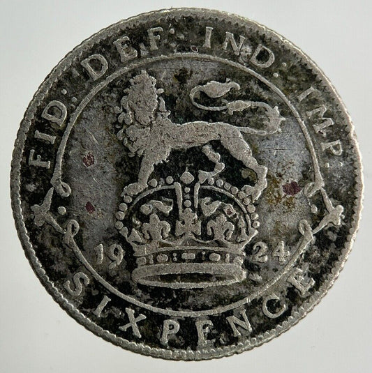 1924 George V Sixpence Silver Coin | Collectable Grade
