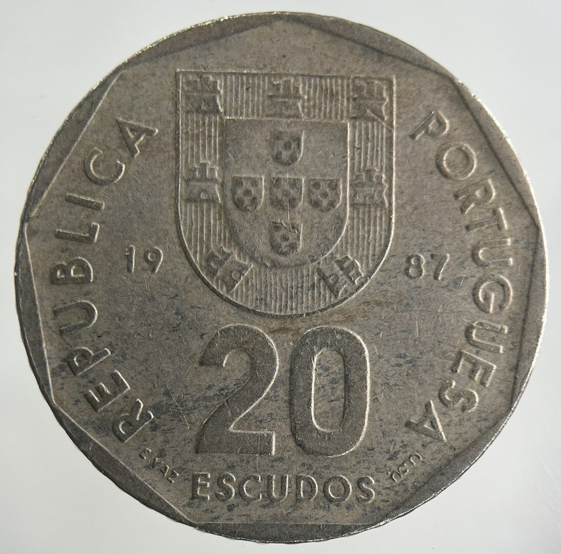 1987 Portugal 20 Escudos Coin | Fine Collectable Grade