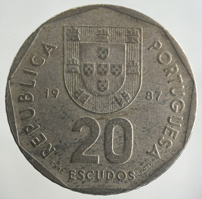 1987 Portugal 20 Escudos Coin | Fine Collectable Grade
