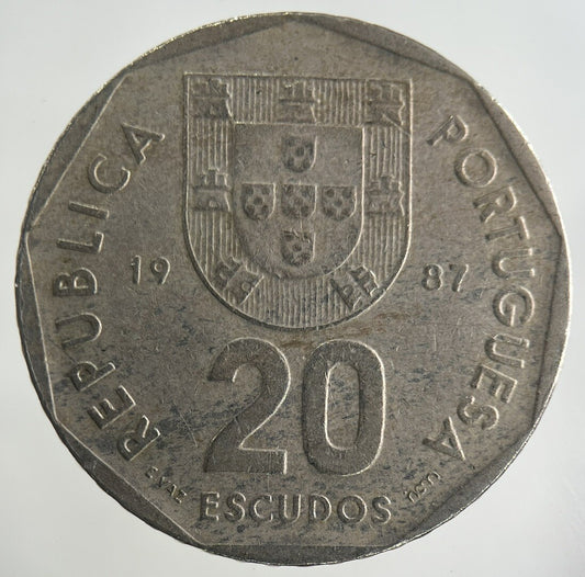 1987 Portugal 20 Escudos Coin | Fine Collectable Grade