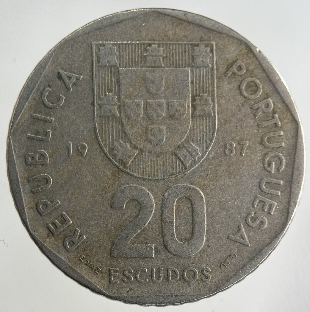 1987 Portugal 20 Escudos Coin | Fine Collectable Grade