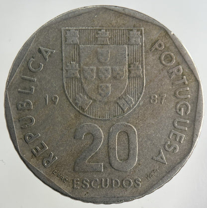 1987 Portugal 20 Escudos Coin | Fine Collectable Grade