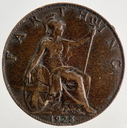 1925 George V Farthing Coin | Fine Collectable Grade | a8263