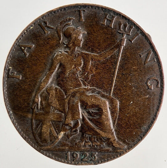 1925 George V Farthing Coin | Fine Collectable Grade | a8263