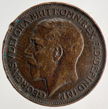 1925 George V Farthing Coin | Fine Collectable Grade | a8263