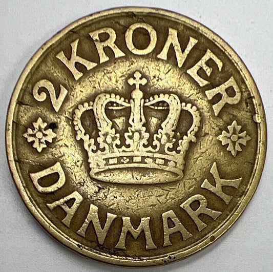 1925 Danish 2 Kroner Coin | Collectable Grade | a1113