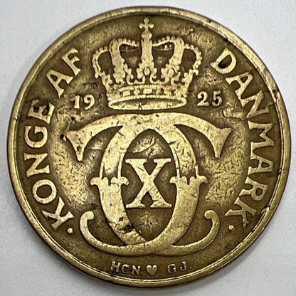 1925 Danish 2 Kroner Coin | Collectable Grade | a1113