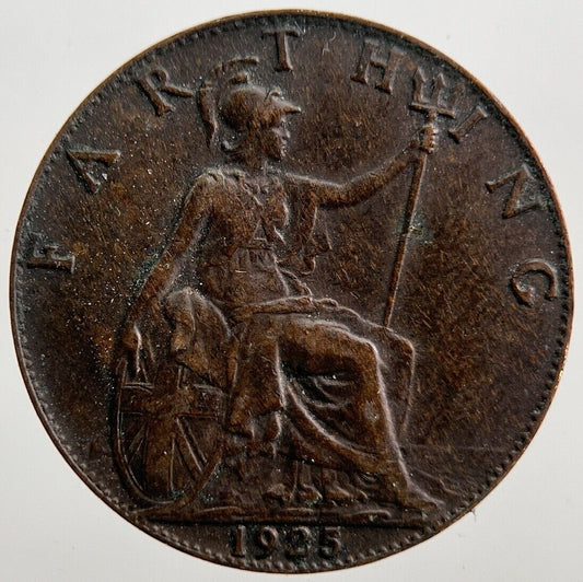 1925 George V Farthing Coin | Fine Collectable Grade | a7192