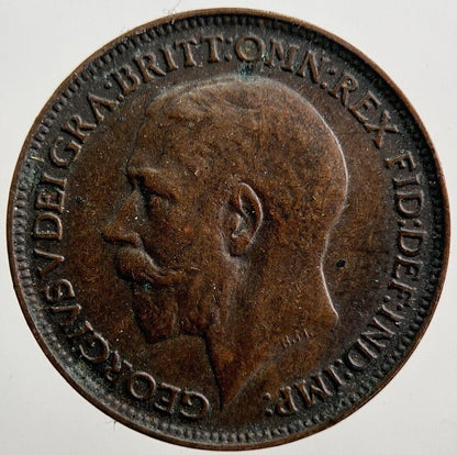 1925 George V Farthing Coin | Fine Collectable Grade | a7192