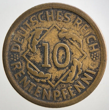 1924-A Germany 10 Pfennig Coin | Collectable Grade | a3089