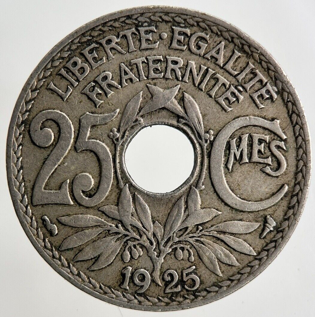1925 France 25 Centimes Coin | Fine Collectable Grade