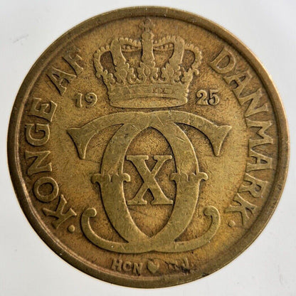 1925 Denmark 1 Krone Coin | Fine Collectable Grade