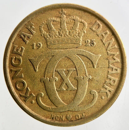 1925 Denmark 1 Krone Coin | Fine Collectable Grade